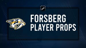 Filip Forsberg Player Prop Bets for the Predators vs. Oilers Game - October 31