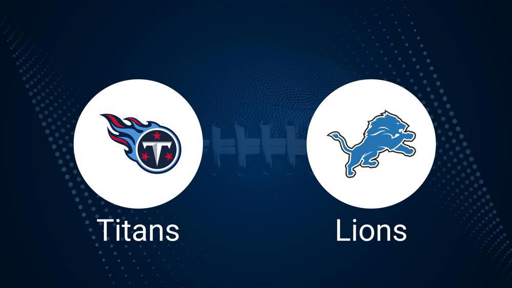 Where to Watch Titans vs. Lions on TV or Streaming Live - Oct. 27