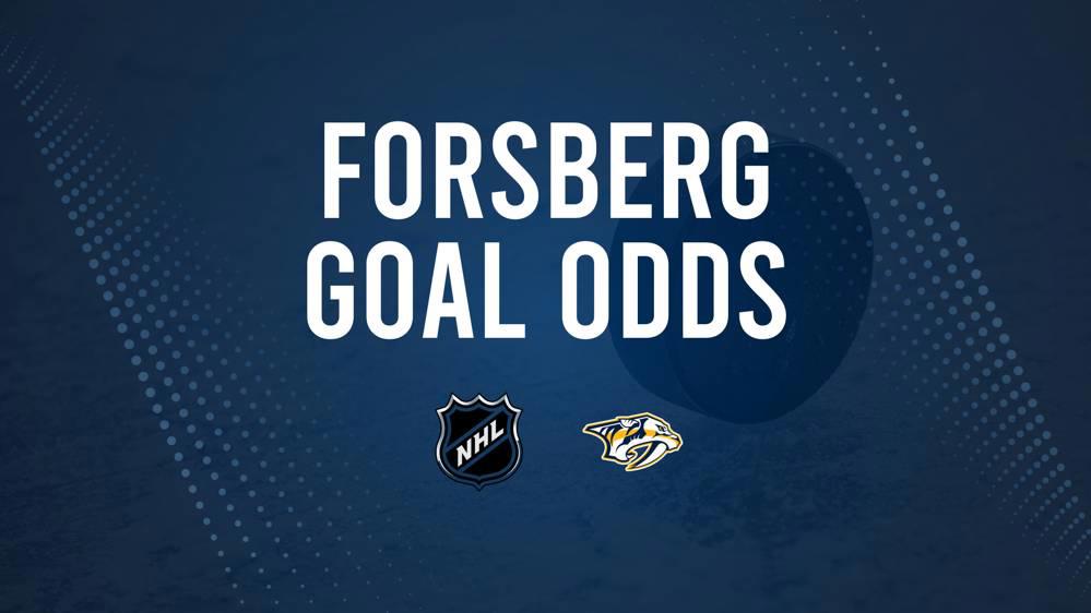 Will Filip Forsberg Score a Goal Against the Blue Jackets on October 26?