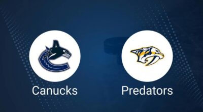 Where to Watch Nashville Predators vs. Vancouver Canucks on TV or Streaming Live - November 17