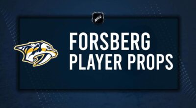 Filip Forsberg Player Prop Bets for the Predators vs. Hurricanes Game - December 23