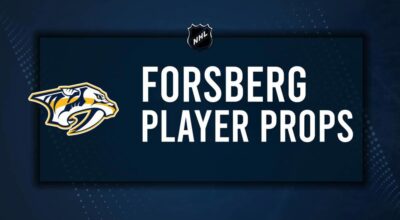 Filip Forsberg Player Prop Bets for the Predators vs. Rangers Game - December 17