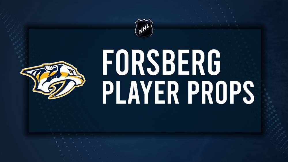 Filip Forsberg Player Prop Bets for the Predators vs. Wild Game - November 30