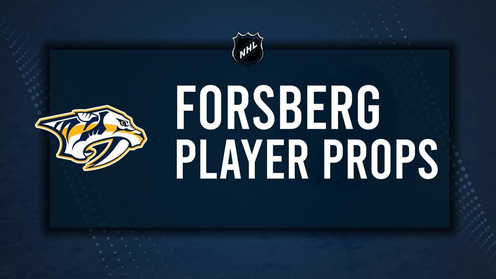 Filip Forsberg Player Prop Bets for the Predators vs. Wild Game - December 31