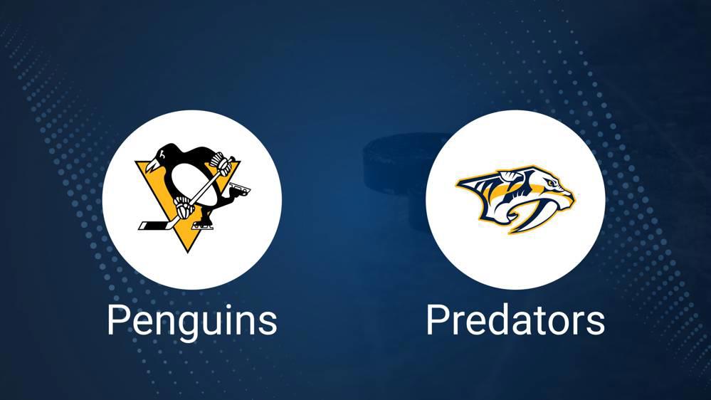 Where to Watch Nashville Predators vs. Pittsburgh Penguins on TV or Streaming Live - February 1